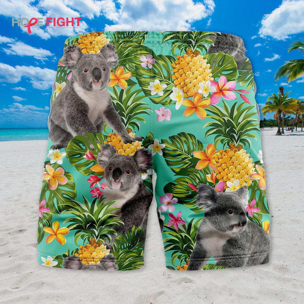 Pineapple Koala Swim Trunks