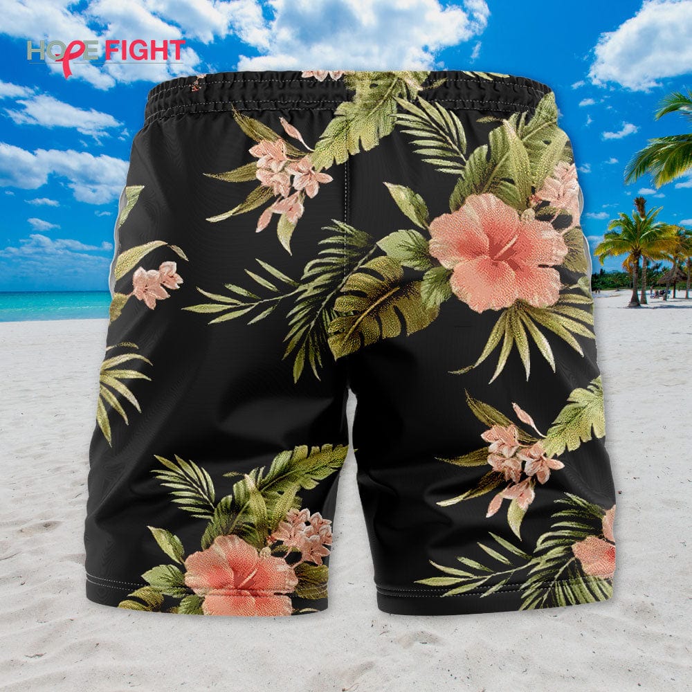 Bold Hibiscus Swim Trunks
