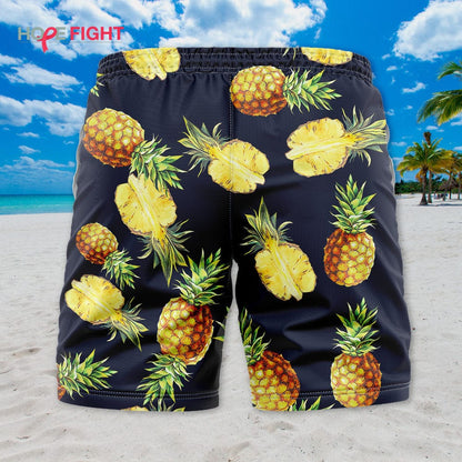 Pineapple Swim Trunks for Summer Vibes