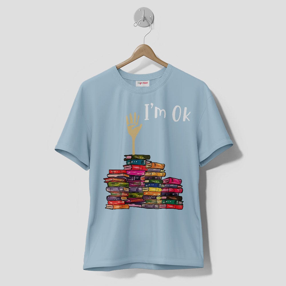 Premium T-Shirt Funny Book Lover - I'm OK Buried in Books Tee