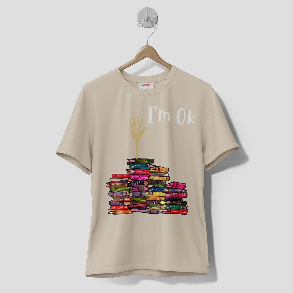 Premium T-Shirt Funny Book Lover - I'm OK Buried in Books Tee