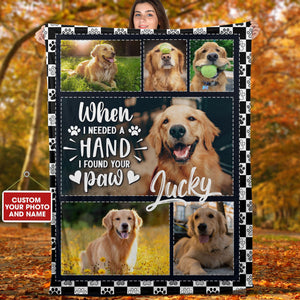 Manta para perros personalizada: cuando necesito una mano, encuentro tu pata