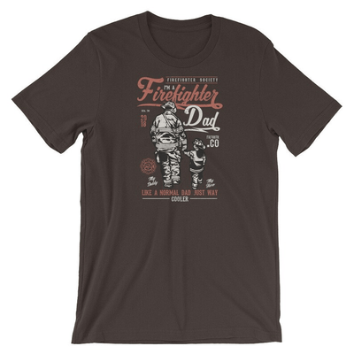 Firefighter Dad T-Shirt - Like a Normal Dad Just Way Cooler