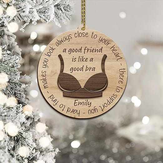 Personalized Best Friend Christmas Ornament, A Good Friend Is Like A G -  Hope Fight