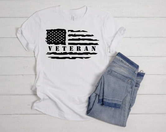 Camisetas de veteranos estadounidenses, camisetas con bandera estadounidense