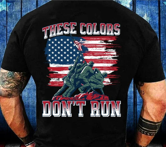 Camiseta de veterano estadounidense | Camiseta "Estos colores no se desgastan"