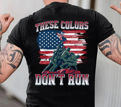 Camiseta de veterano estadounidense | Camiseta "Estos colores no se desgastan"