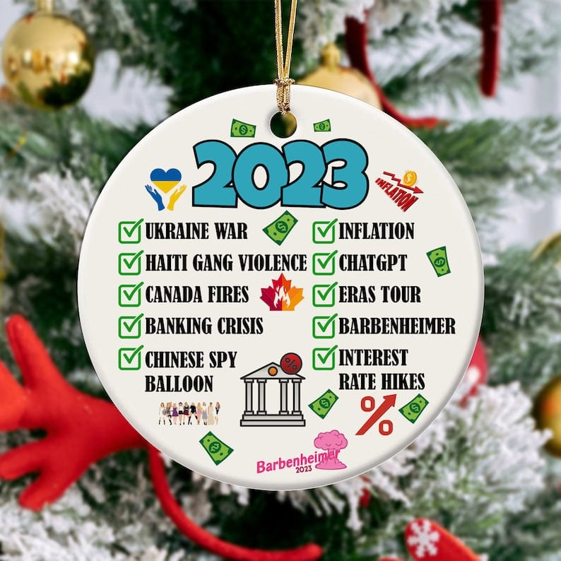 2023 Annual Event Christmas Ornament, Funny Christmas Tree Hanging Ornament