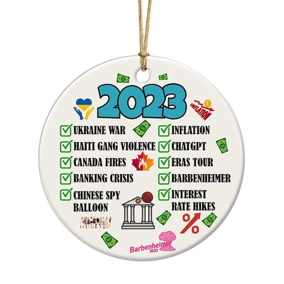 2023 Annual Event Christmas Ornament, Funny Christmas Tree Hanging Ornament
