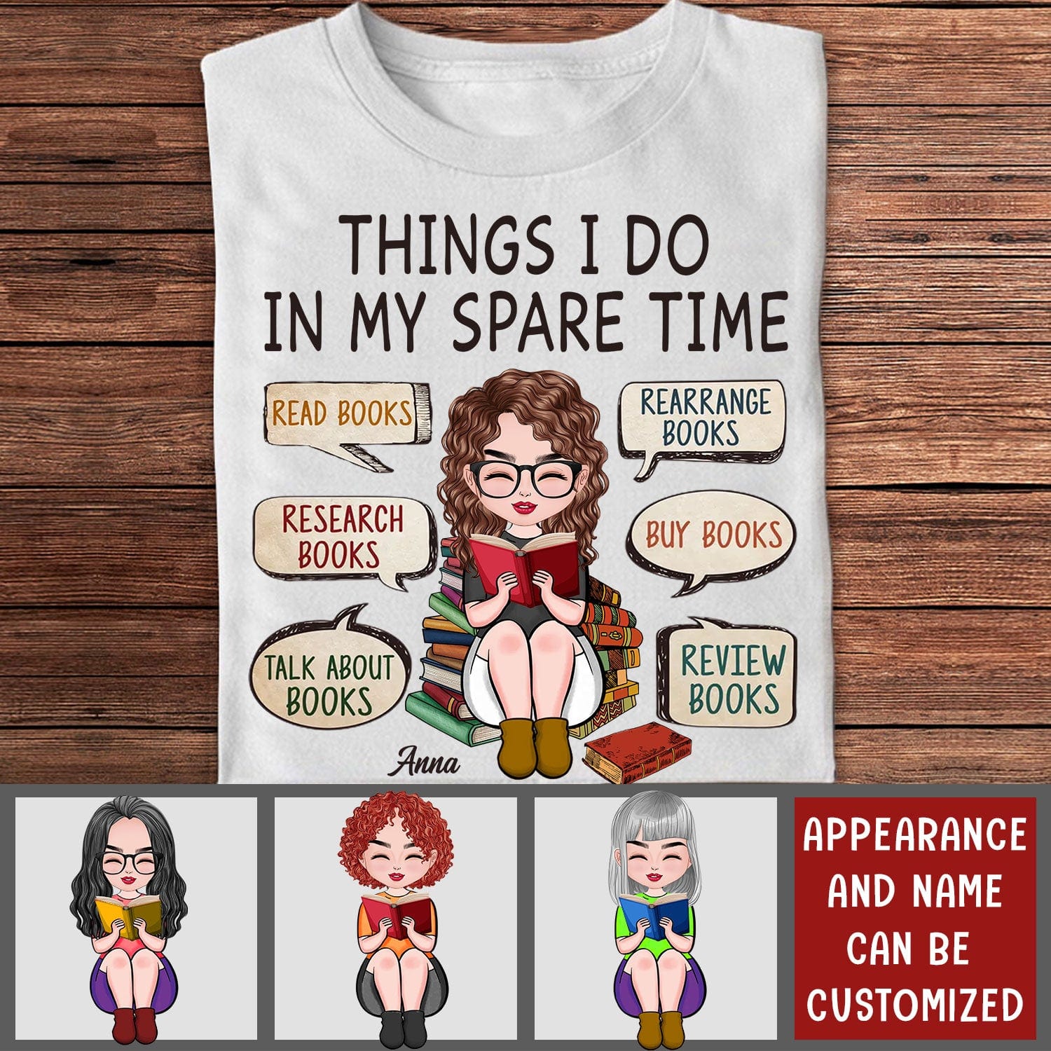 Personalized School T-shirt - Things I Do In My Spare Time