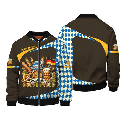 Oktoberfest Custom Name 3D Shirt Personalized Gift For Beer Lovers, All Over Printed