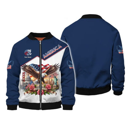 Personalized American T-Shirt, All Over Printed