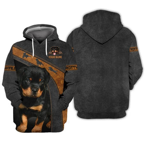 Custom Rottweiler Shirt, Gift For Rottweiler Lover, All Over Printed