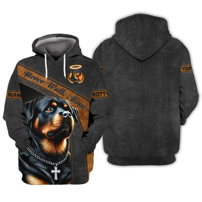 Custom Rottweiler Shirt, Gift For Rottweiler Lover, All Over Printed