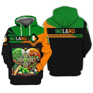 Custom Ireland Shirt, Gift For Ireland Lover, All Over Printed