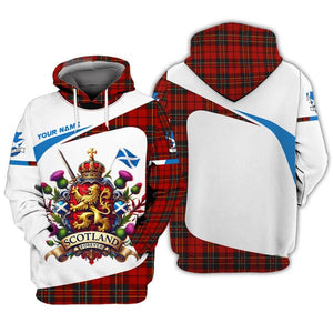 Custom Scotland Shirt, Gift For Scotland Lover, All Over Printed