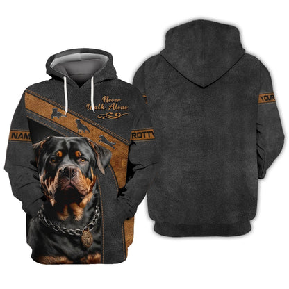 Majestic Rottweiler Custom T-Shirts Rottweiler 3D Shirt, All Over Printed