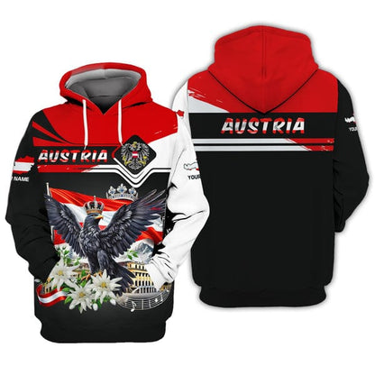 Personalized Austria Shirts, All Over Printed