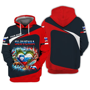 Custom Slovenia Shirt, Gift For Slovenia Lover, All Over Printed