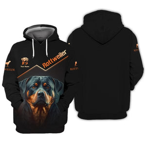 Custom Rottweiler Shirt, Gift For Rottweiler Lover, All Over Printed