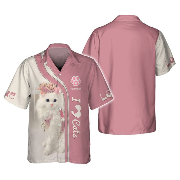 Personalized Cat Lover Shirt, All Over Printed