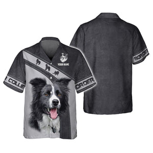 3D Full Print Border Collie T-Shirts Personalized Name Gift For Dog Lovers, All Over Printed