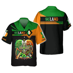 Custom Ireland Shirt, Gift For Ireland Lover, All Over Printed