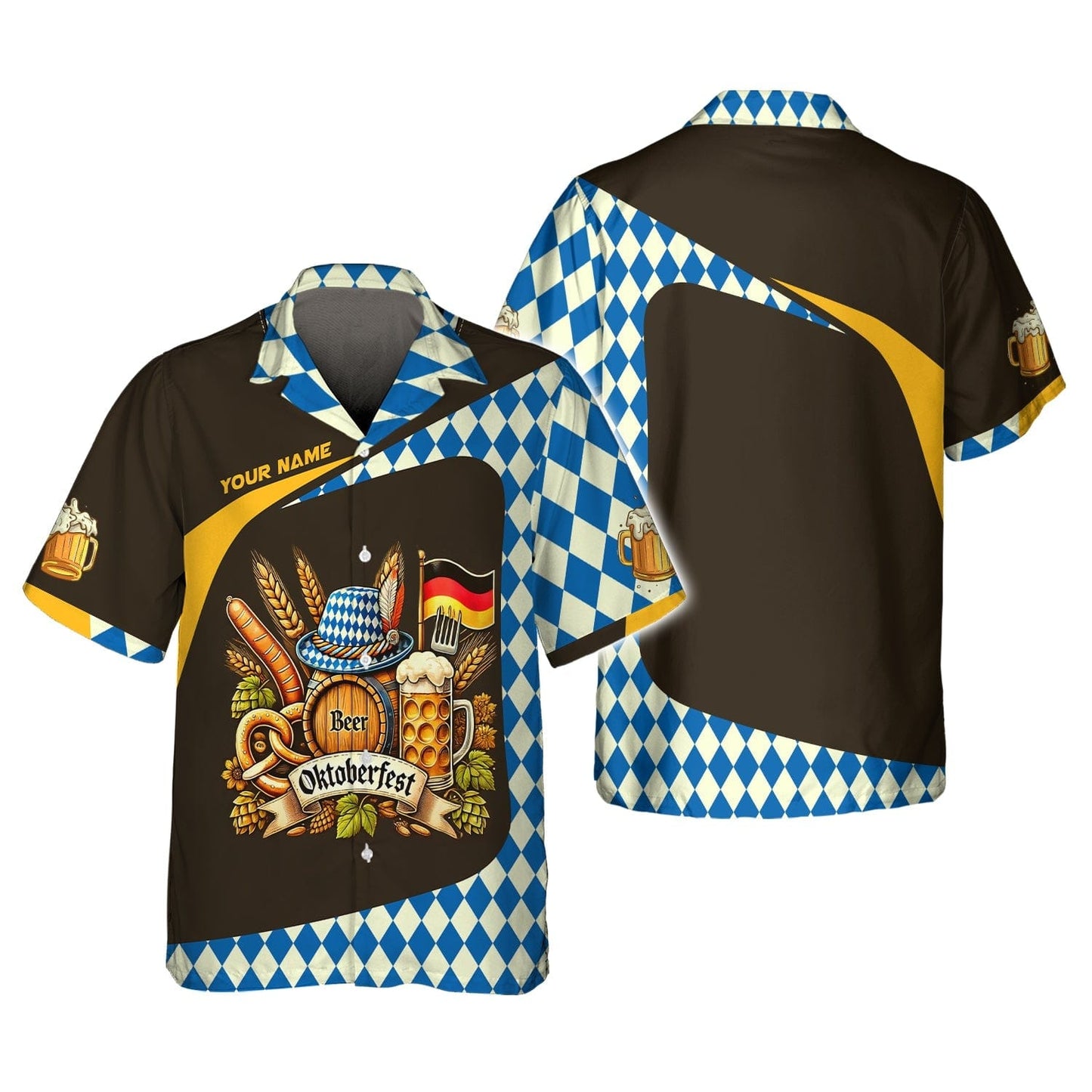 Oktoberfest Custom Name 3D Shirt Personalized Gift For Beer Lovers, All Over Printed