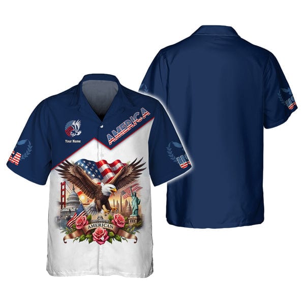 Personalized American T-Shirt, All Over Printed