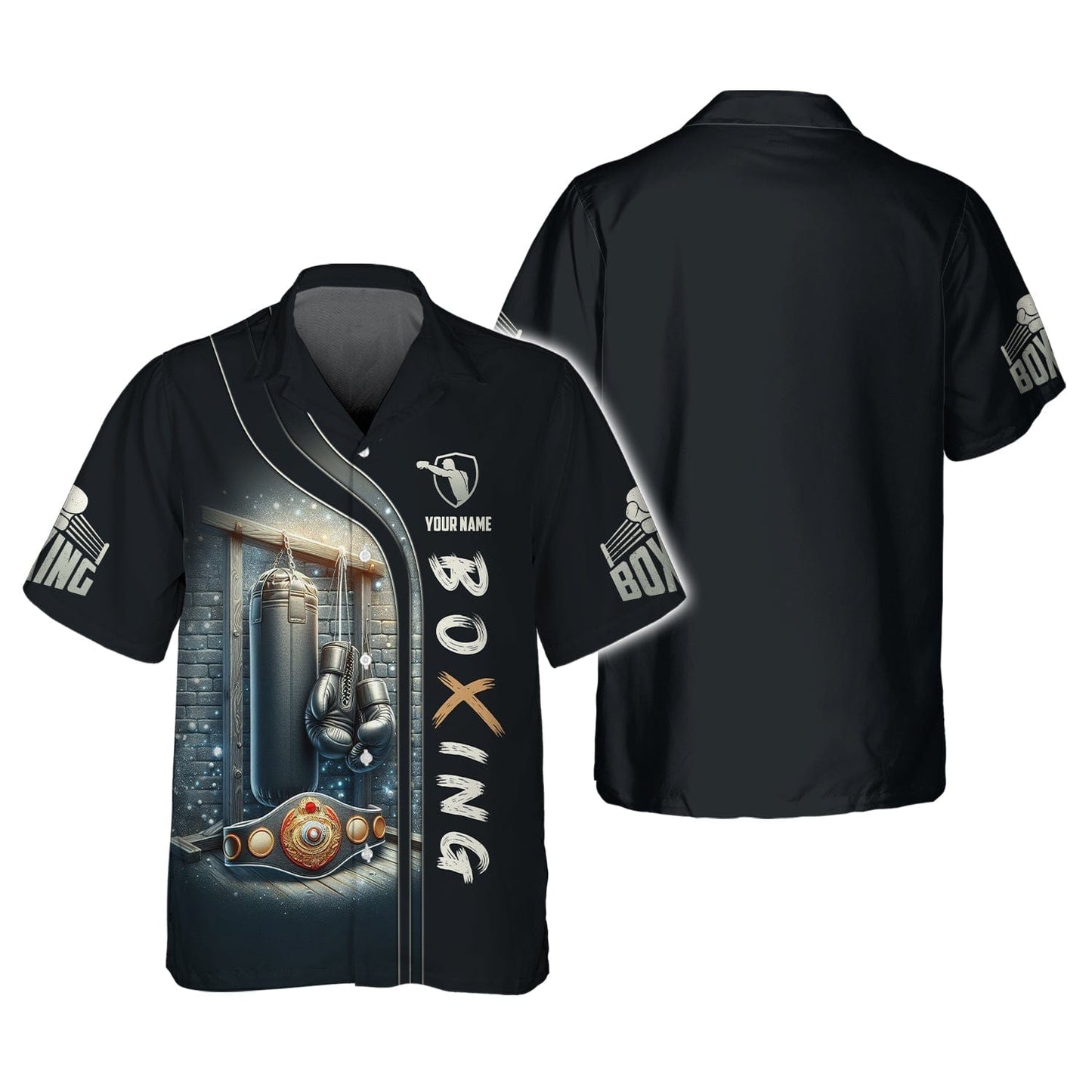 Boxing Personalized Name 3D Shirt Custom Gift For Boxer Lovers, All Over Printed