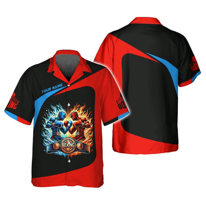 3D Full Print Boxing Fight T-Shirts Personalized Name Gift For Boxing Lovers, All Over Printed