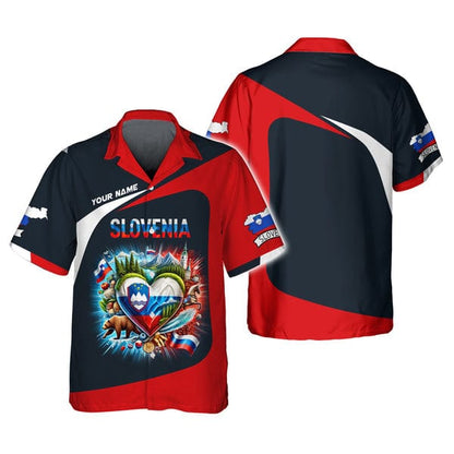 Custom Slovenia Shirt, Gift For Slovenia Lover, All Over Printed
