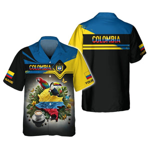 Colombia Map Personalized Name 3D Shirt, All Over Printed