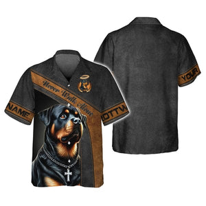 Custom Rottweiler Shirt, Gift For Rottweiler Lover, All Over Printed