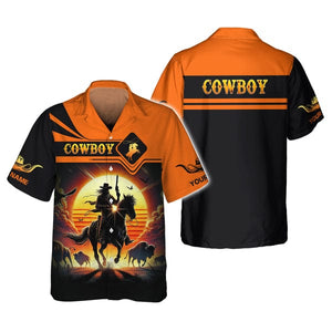 Custom Cowboy Shirt, All Over Printed