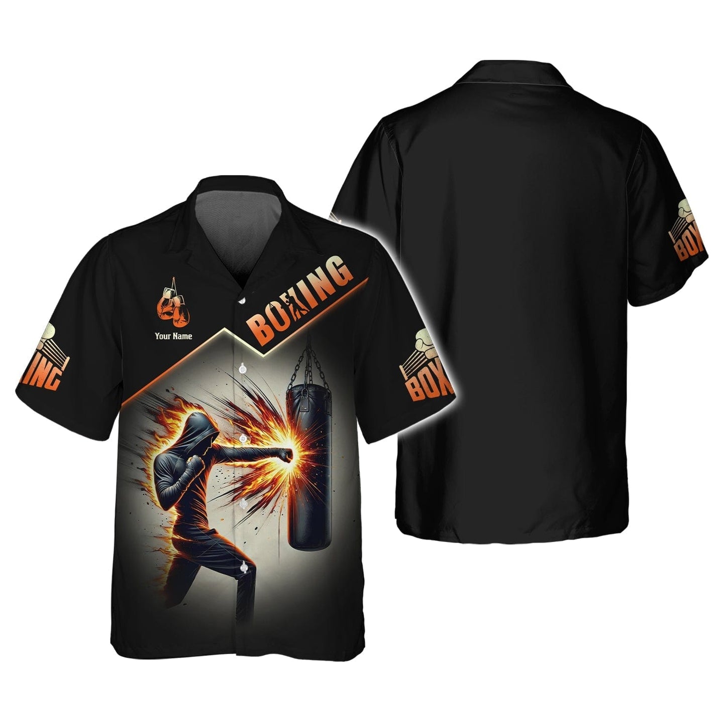 Boxer With Powerful Punches Custom Name 3D Shirt Personalized Gift For Boxing Lovers, All Over Printed
