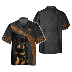 Custom Rottweiler Shirt, Gift For Rottweiler Lover, All Over Printed