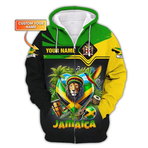 Custom Jamaica Shirt, Gift For Jamaica Lover, All Over Printed