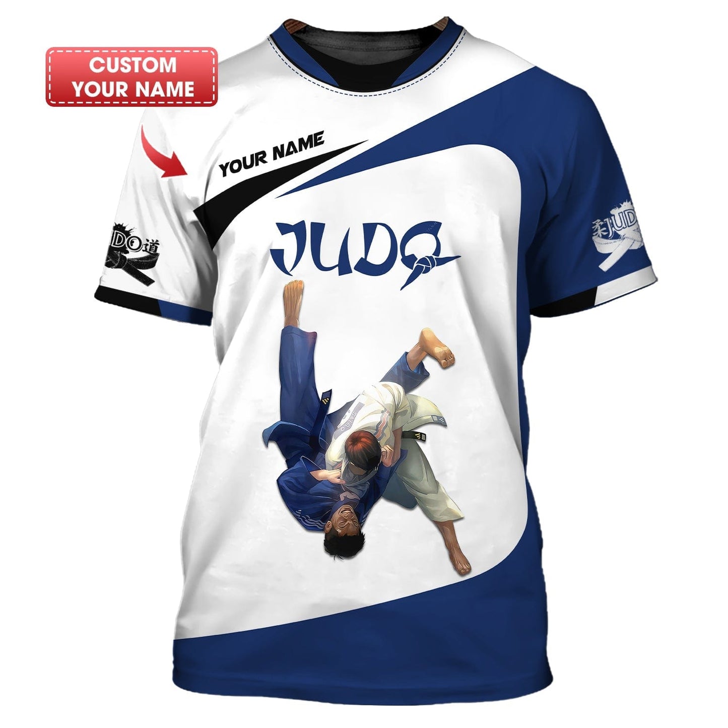 Judo Personalized Name 3D Shirt Custom Name, All Over Printed