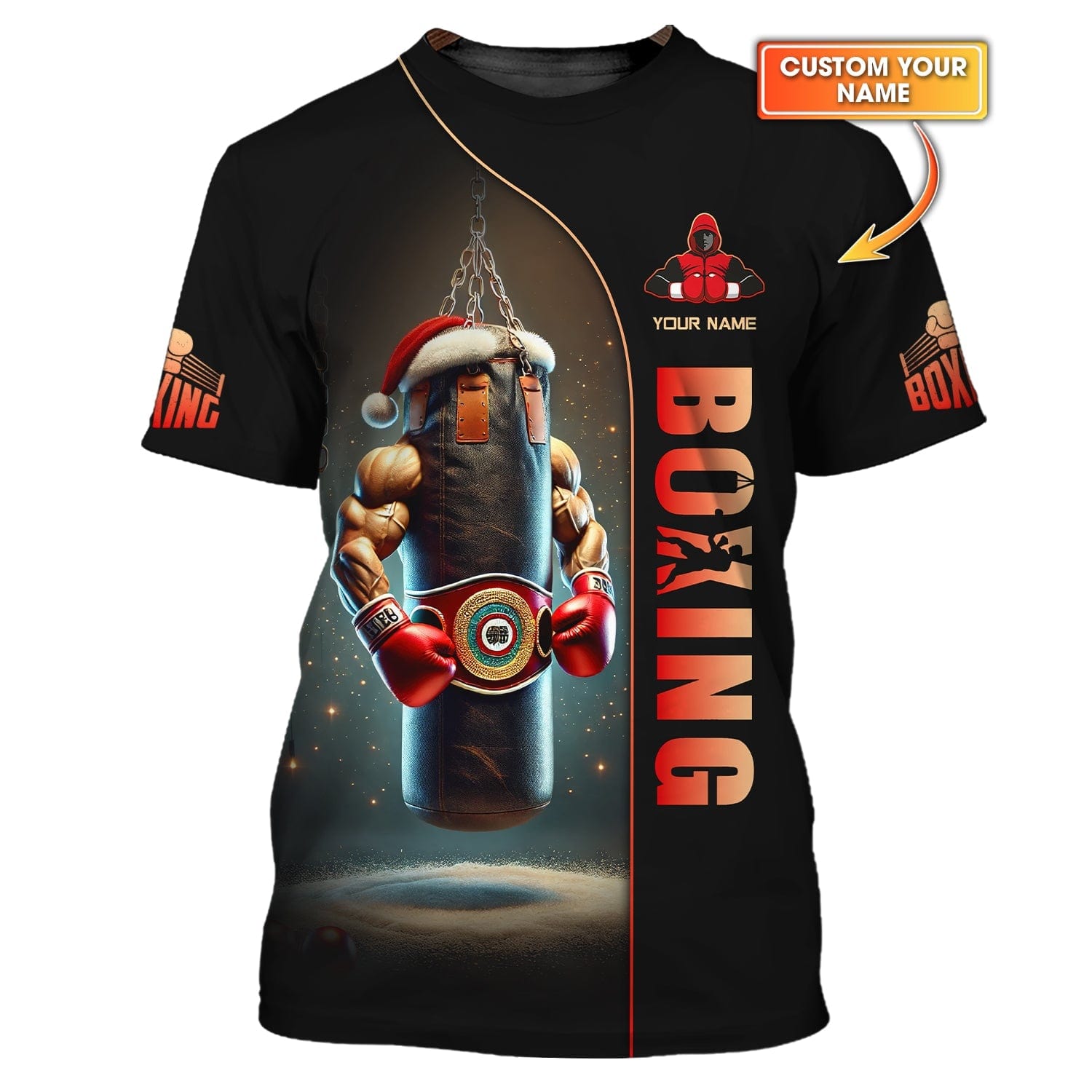 Custom Boxing 3D Shirt With Boxing Bag Champion Personalized Gift For Boxing Lovers, All Over Printed