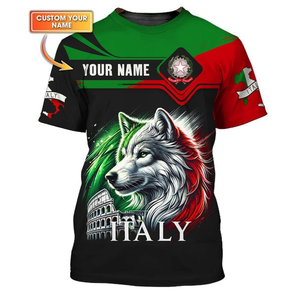 Custom Italy Shirt, Gift For Italy Lover, All Over Printed