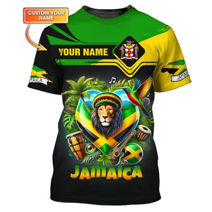 Custom Jamaica Shirt, Gift For Jamaica Lover, All Over Printed