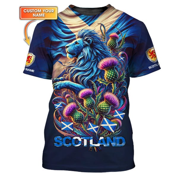 Custom Scotland Shirt, Gift For Scotland Lover, All Over Printed