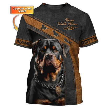 Majestic Rottweiler Custom T-Shirts Rottweiler 3D Shirt, All Over Printed