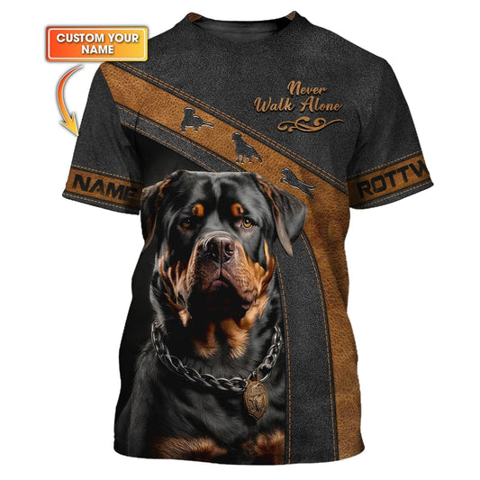 Majestic Rottweiler Custom T-Shirts Rottweiler 3D Shirt, All Over Printed
