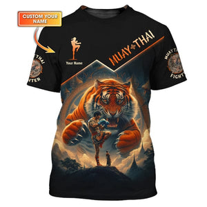 Custom Muay Thai Shirt, Gift For Muay Thai Lover, All Over Printed