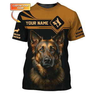 German Shepherd Shirt, Gift For Dog Lover, All Over Printed