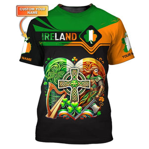 Custom Ireland Shirt, Gift For Ireland Lover, All Over Printed