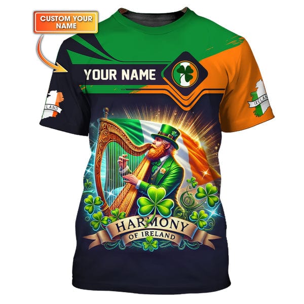 Custom Ireland Shirt, Gift For Ireland Lover, All Over Printed