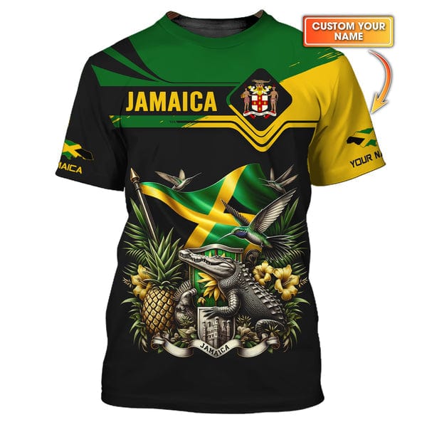 Custom Jamaica Shirt, Gift For Jamaica Lover, All Over Printed